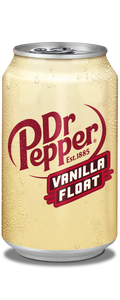 Dr Pepper Vanilla Float Soda - Vanilla Pour, 12 fl oz Cans, 12-Pack