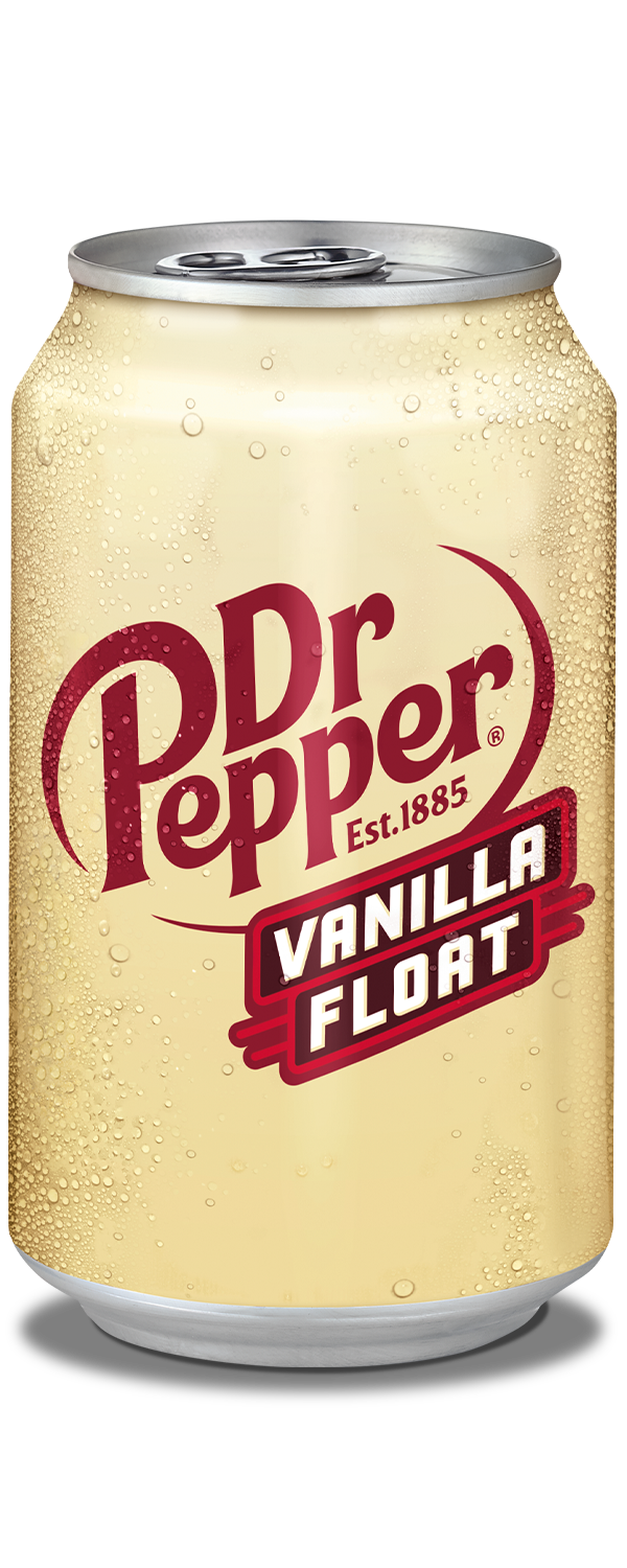 Dr Pepper Vanilla Float Soda - Vanilla Pour, 12 fl oz Cans, 12-Pack