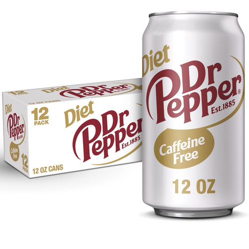 Caffeine Free Diet Dr Pepper Soda - Clean Diet Choice, 12 fl oz Cans, 12-Pack
