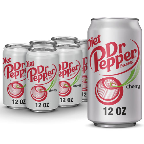 Diet Dr Pepper Cherry Soda - Diet Refresh, 12 fl oz Cans, 6-Pack