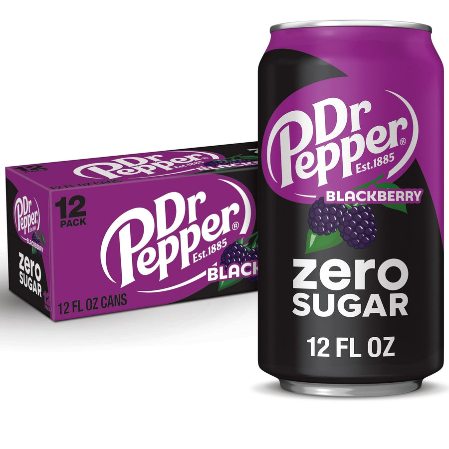 Dr Pepper Blackberry Zero Sugar Soda - Blackberry Burst