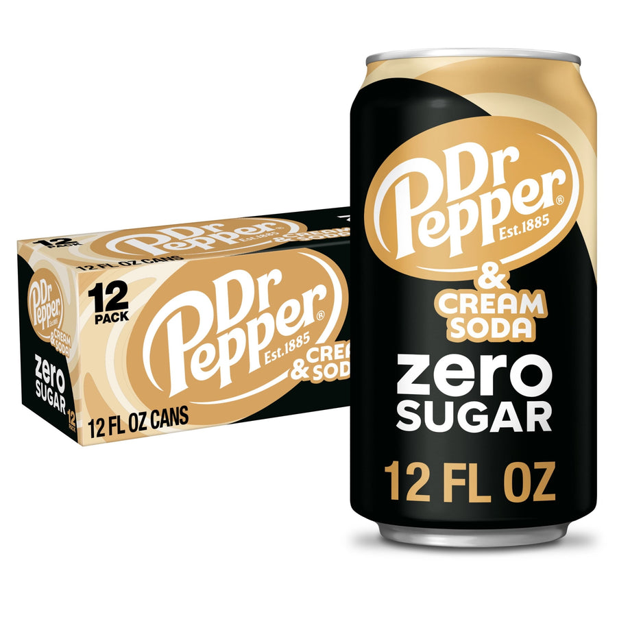 Dr Pepper & Cream Soda Zero Sugar - Crisp Soda Sip